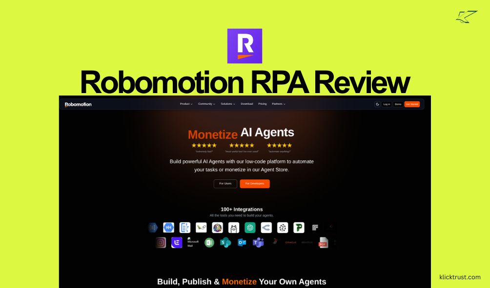 Robomotion RPA Review: Tools for rpa