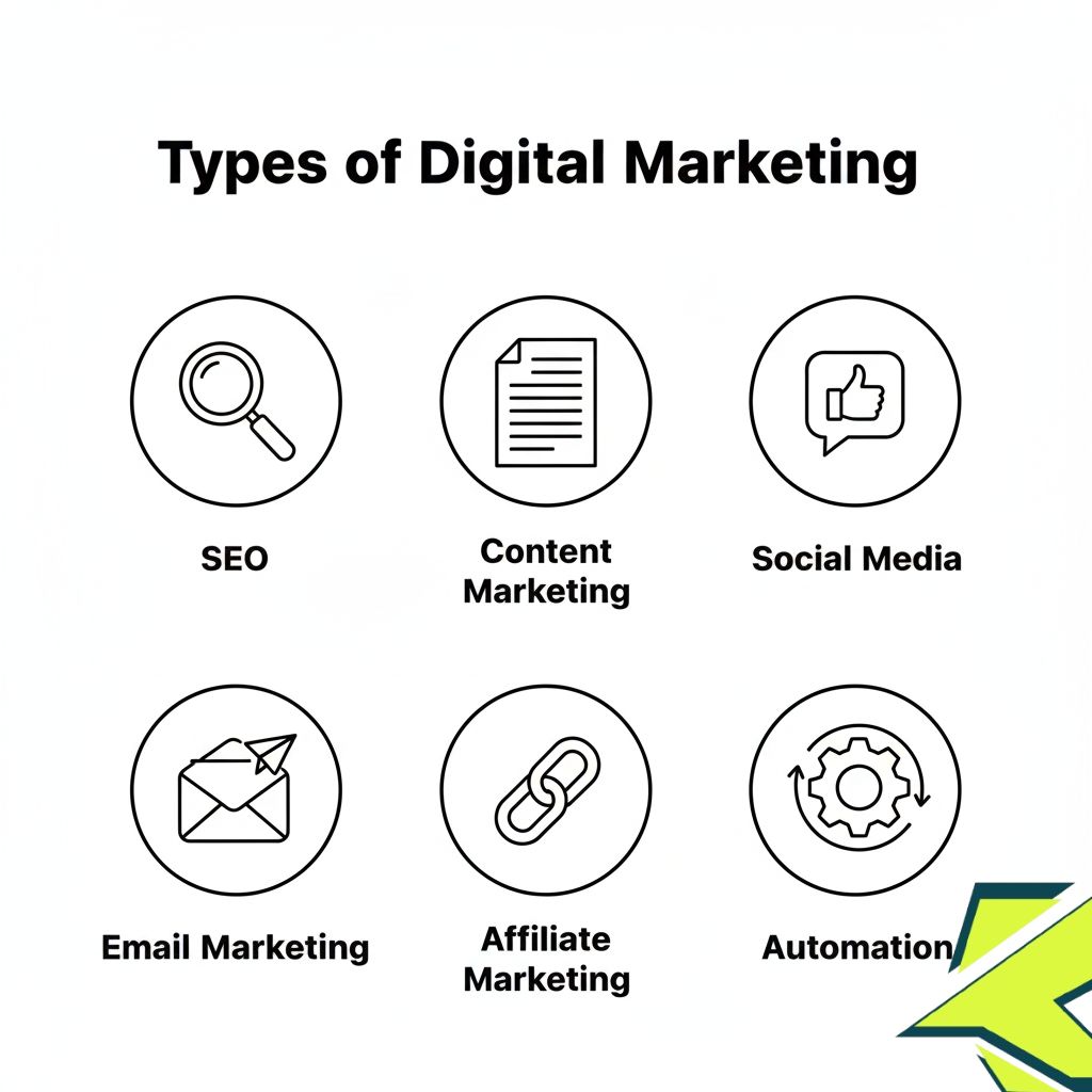 Types of Digital Marketing (Beginner Friendly)